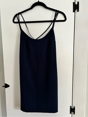 French Connection Navy Blue Strappy Slip Dress (Size 2)